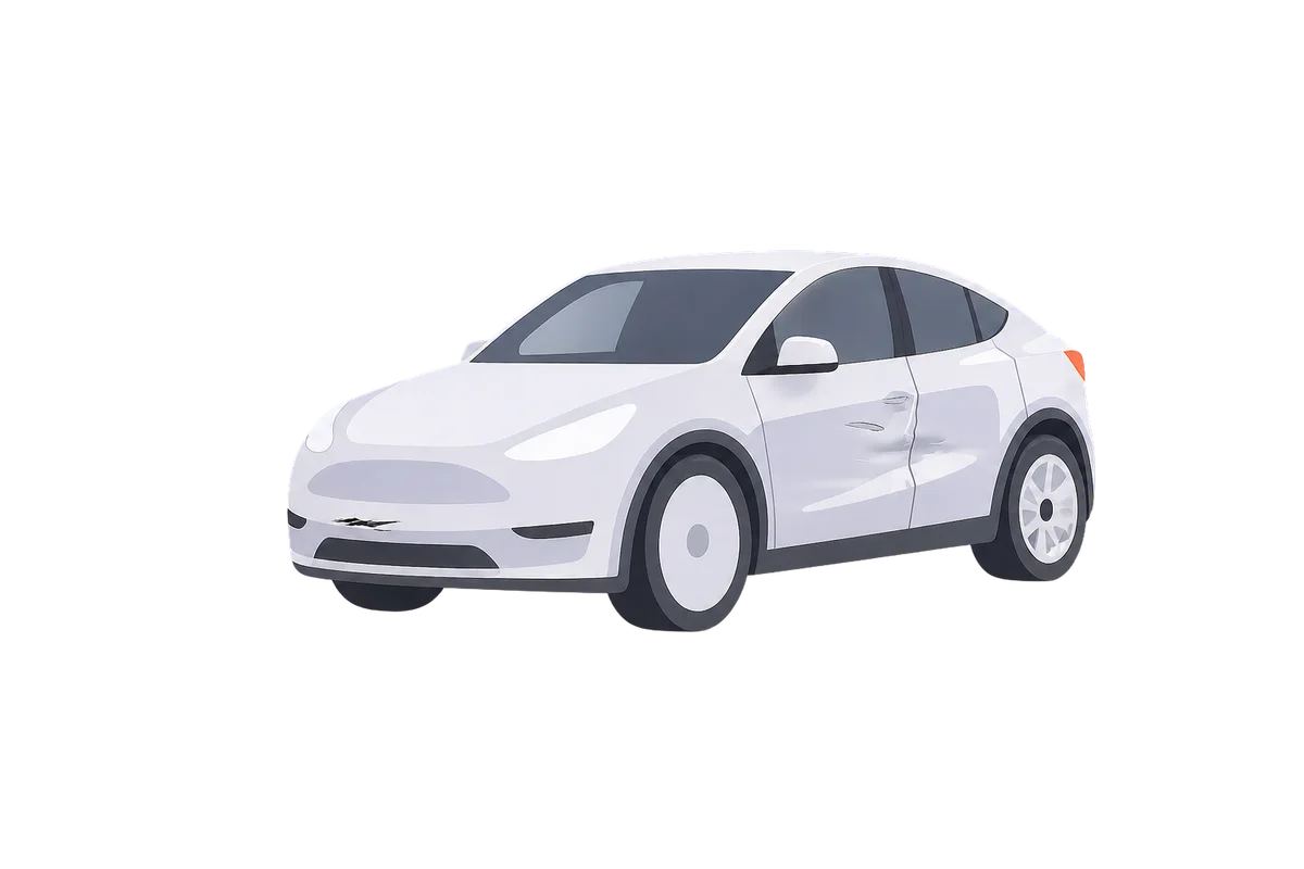 Иллюстрация автомобиля с повреждениями с сайта AutoProof